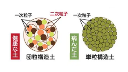 団粒構造土