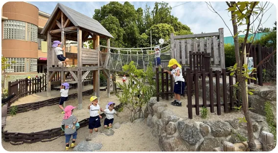 追手門学院幼稚園 園庭施工実績